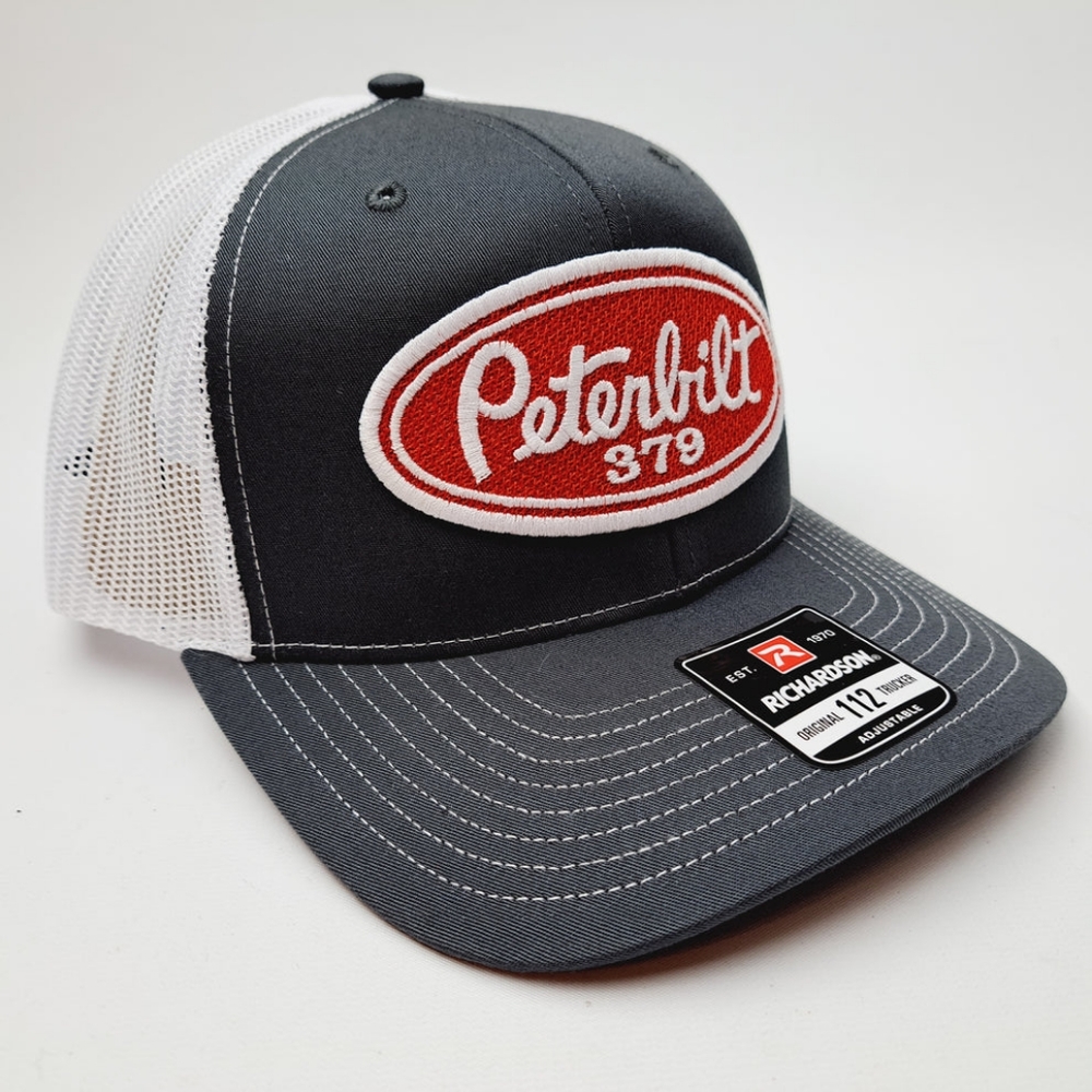 Peterbilt 379 Trucks Retro Vintage Style Patch Trucker Hat Cap 80s Richardson - Picture 5 of 8